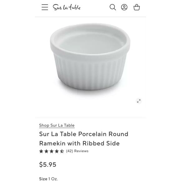 Sur La table set of 3 ramekins various sizes - Picture 14 of 15